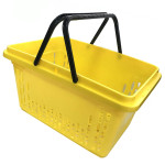 Купівельний кошик для супермаркету PLAST 28 yellow Купівельний кошик для супермаркету PLAST 28 yellow
