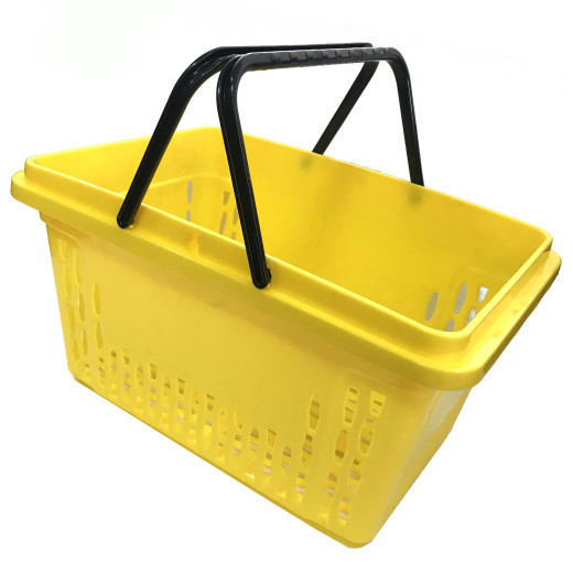 Купівельний кошик для супермаркету PLAST 28 yellow Купівельний кошик для супермаркету PLAST 28 yellow